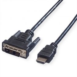 Καλώδιο Hdmi Σε Dvi (18+1) 5M Value 11.99.5552-10